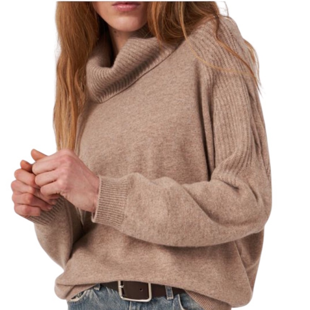 Repeat Luxury Cashmere Sweater Womens Medium‎ Organic Knit Turtle Neck